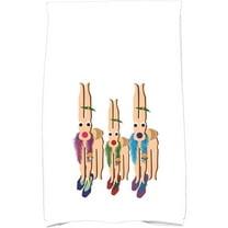 Simply Daisy 18" x 30" Merry Angels Holiday Geometric Print Kitchen Towel