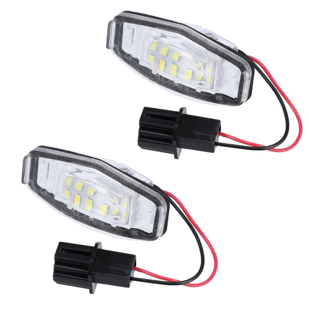 luces LED para matrícula para Honda Accord Civic Sedan Odyssey Pilot para Acura impermeable luz trasera 6000 K número trasero lámpara de etiqueta de matrícula 12 V 3 W blanco