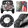 thumbnail image 3 of PISONIC Christian 4th Of July Spare Tire Cover Weatherproof Universal Wheel Protectors for RV Camper Travel Trailer SUV Truck 16 inch, 3 of 7