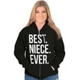 thumbnail image 5 of Best Niece Ever Cute Family Relative Zip Hoodie Sweatshirt Women Brisco Brands S, 5 of 6
