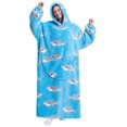 thumbnail image 2 of Sudadera con capucha de gran tamaño, manta con capucha de gran tamaño, sudadera con capucha, manta cálida, sudadera con capucha, diseño de próxima generación, 2 of 6