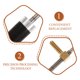 thumbnail image 3 of unbranded Tornillo Para Frog De Bass Bow Negro Material Resistente Y Compatible Para Uso En Casa, 3 of 8