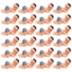 thumbnail image 1 of KAKOWELY 50 minifiguras de bebés durmiendo para baby shower. Adorables minibebés de plástico, adornos para fiestas de bebé, recuerdos y decoraciones para baby shower., 1 of 5