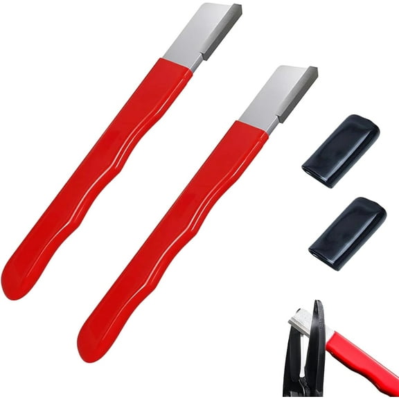 knife sharpener Portable Multi - Functional Tungsten Steel Garden Tool quickly Sharpener - Ideal for Scissors, Pruning Shears, Axe & Sickle Red 2PCS