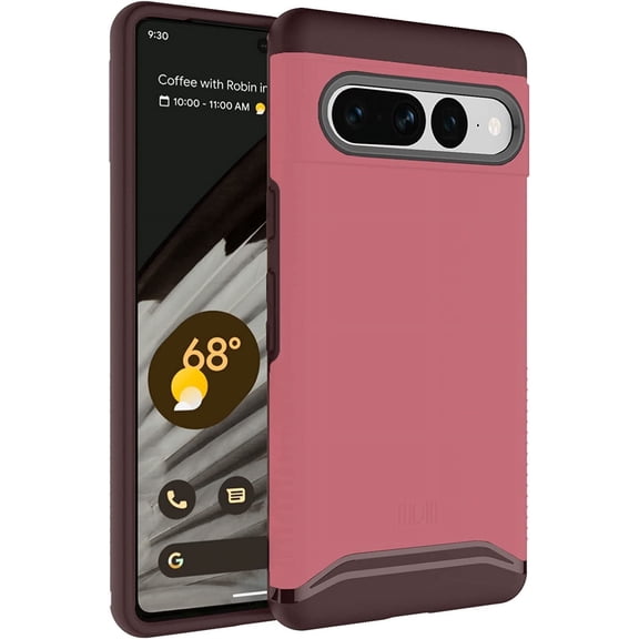 TUDIA Merge Case for Google Pixel 7 Pro (2022), Dual Layer Shockproof Slim Protective Cover, Smokey Pink