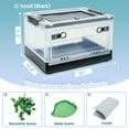 thumbnail image 3 of Reptile Terrarium Kit - Snake Terrarium & Bearded Dragon Tank with Clear Views Foldable Hermit Crab Cage, Lizard Tank & Crested Gecko Habitat Heat-Safe Iron Mesh Medium, 3 of 11