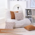 thumbnail image 6 of SUSIELADY Throw Pillow Covers Set of 4, 20"x20" Linen Decorative Square Couch Sofa Cushions, Accent Home Decor, Living Room, Bedroom, Chair, Golden Brown, 6 of 7