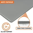 thumbnail image 4 of OPUX Anti Fatigue Kitchen Floor Mat, Reversible Cushioned Memory Foam Kitchen Rug Pad, Waterproof Non-Slip Padded Comfort Standing Mat for Office Laundry Home, 47x17 (Marble Gray), 4 of 7