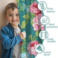 thumbnail image 3 of Blackout Kids Curtains,Pioneer Flower Floral Print Pattern Childrens Insulated Curtains Set Of 2,Bedroom Essentials,Toddler Room Decor 52"x63", 3 of 5