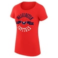 thumbnail image 2 of Women's G-III 4Her by Carl Banks Red Washington Capitals Super-Slim Fit Lightweight City Graphic Sport Crewneck T-Shirt, 2 of 3