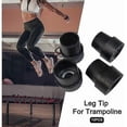 thumbnail image 5 of Paquete de 10 puntas para patas de trampolín, de goma antideslizante, fáciles de instalar, de látex resistente para patas redondas de 2,5 cm, color negro., 5 of 5