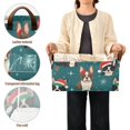 thumbnail image 5 of Dogs and Christmas Hat Collapsible Storage Bins Fabric Shelf Baskets with Handles 16.9"x11.4"x7.7" Closet Organizer, 5 of 8