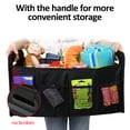 thumbnail image 2 of NFTIGB Car Trunk Organizer 55L High Capacity Folding Car Storage Box Oxford Cloth Automotive Cargo Storage Container for SUV Truck, 13x11x2.7 Inches / 33x28x7 cm, Black, 2 of 5