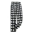 thumbnail image 2 of Flannel Women's Soft Plush Pajama Pants Comfortable Wide Leg Casual Nightgown with Pockets, 2 of 21