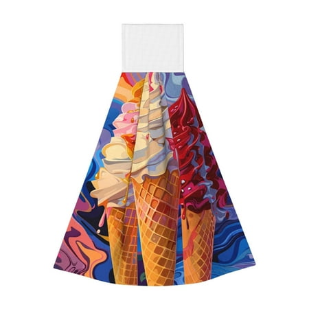 

Lukts Trio Of Dripping Cones for Coral Fleece Velcro Towel Suitable for Bathroom Kitchen Hanging Absorbent Towel Household Items