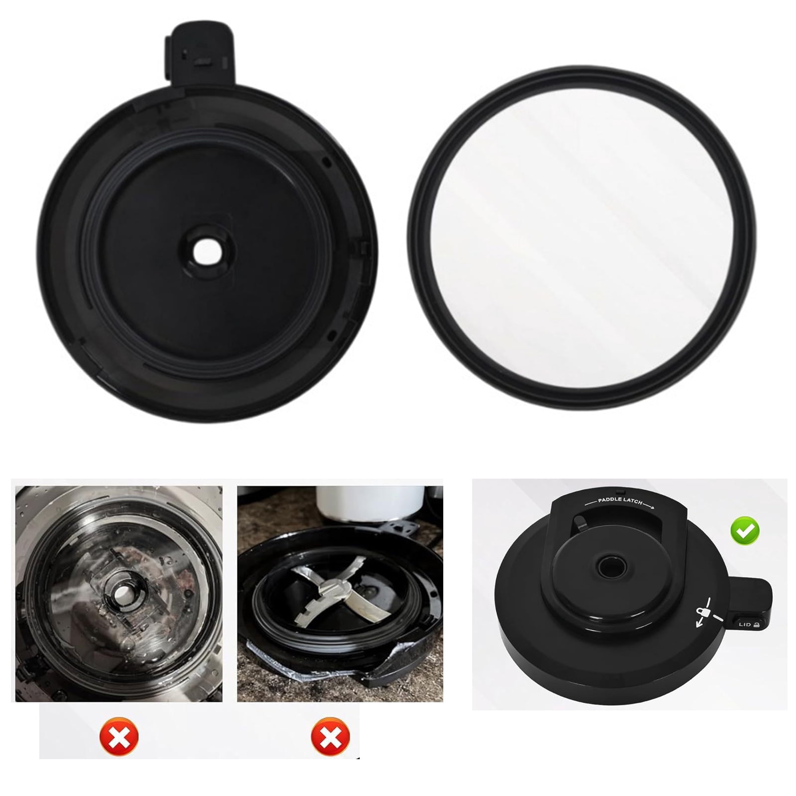 Grade Plastic Lid Kitchen Appliance Part ABS Texture Ice Cream Maker Part for NC299AMZ Series Ice Cream Makers