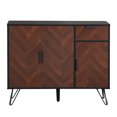 thumbnail image 4 of Buffet Cabinet with Storage, Black Small Accent Cabinet with Drawer & Doors, Mid Century Modern Sideboard for Entryway, Hallway, Dining Room, Office, 4 of 7