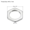 thumbnail image 2 of Tuercas Hexagonales de Acero M16x1.0 Galvanizadas Uxcell, 3mm de Altura, Paquete de 20, 2 of 4