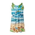 thumbnail image 6 of VBTAPA Sundresses for Women Sleeveless Beach Coconut Tree Print Mini Tank Dress Summer Casual Vacation Dresses Hawaiian Beach Party Dress Lightning Sales Multicolor XL, 6 of 7