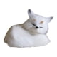 thumbnail image 1 of Figura de peluche de animal dormido simulado, vitrina para juguetes, mesa, decoración del hogar, muñeco de peluche para regalo de hotel Blanco, 1 of 9