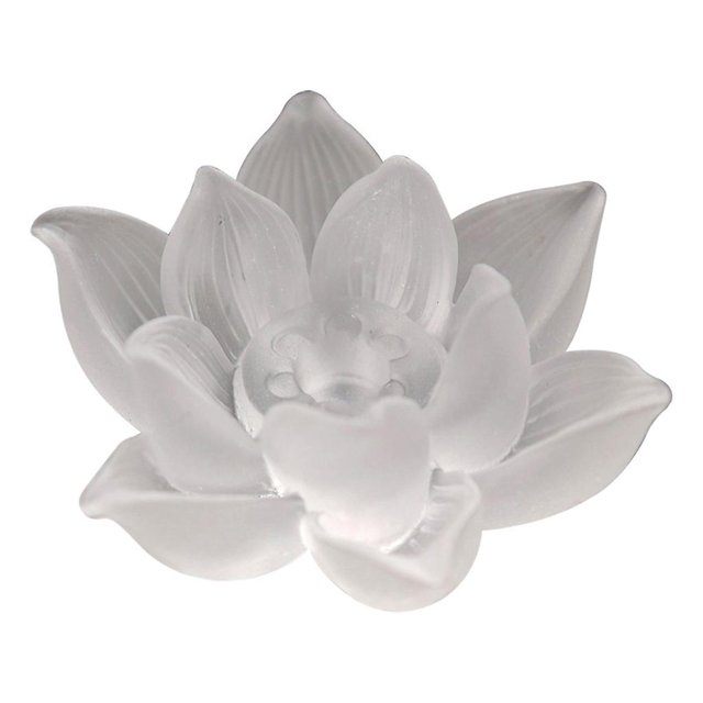 Soporte para varillas de incienso de flores de loto, adorno de meditación de escritorio, manualidades