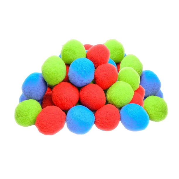 Bewildely Bola de agua para niños, reutilizable, para adultos, colorida, lavable, 5cm, para exteriores, piscina, bolas de algodón, juguete de Deportes acuáticos 12 piezas