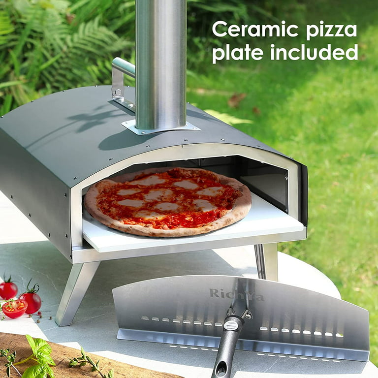 Pizza Oven 12 Outdoor Pellet Pizza Oven, Portable Stainless Steel