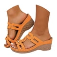 thumbnail image 3 of DAFEI Sandales d'Été pour Femmes Chaussures d'Été pour Dames Pantoufles Compensées pour Femmes Sandales Bohèmes Chaussures de Mode Sandales Habillées pour Femmes, 3 of 8