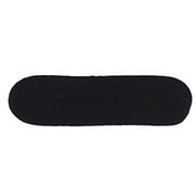 Colonial Mills 28" Black Handmade Braided Stair Tread Oval Rug