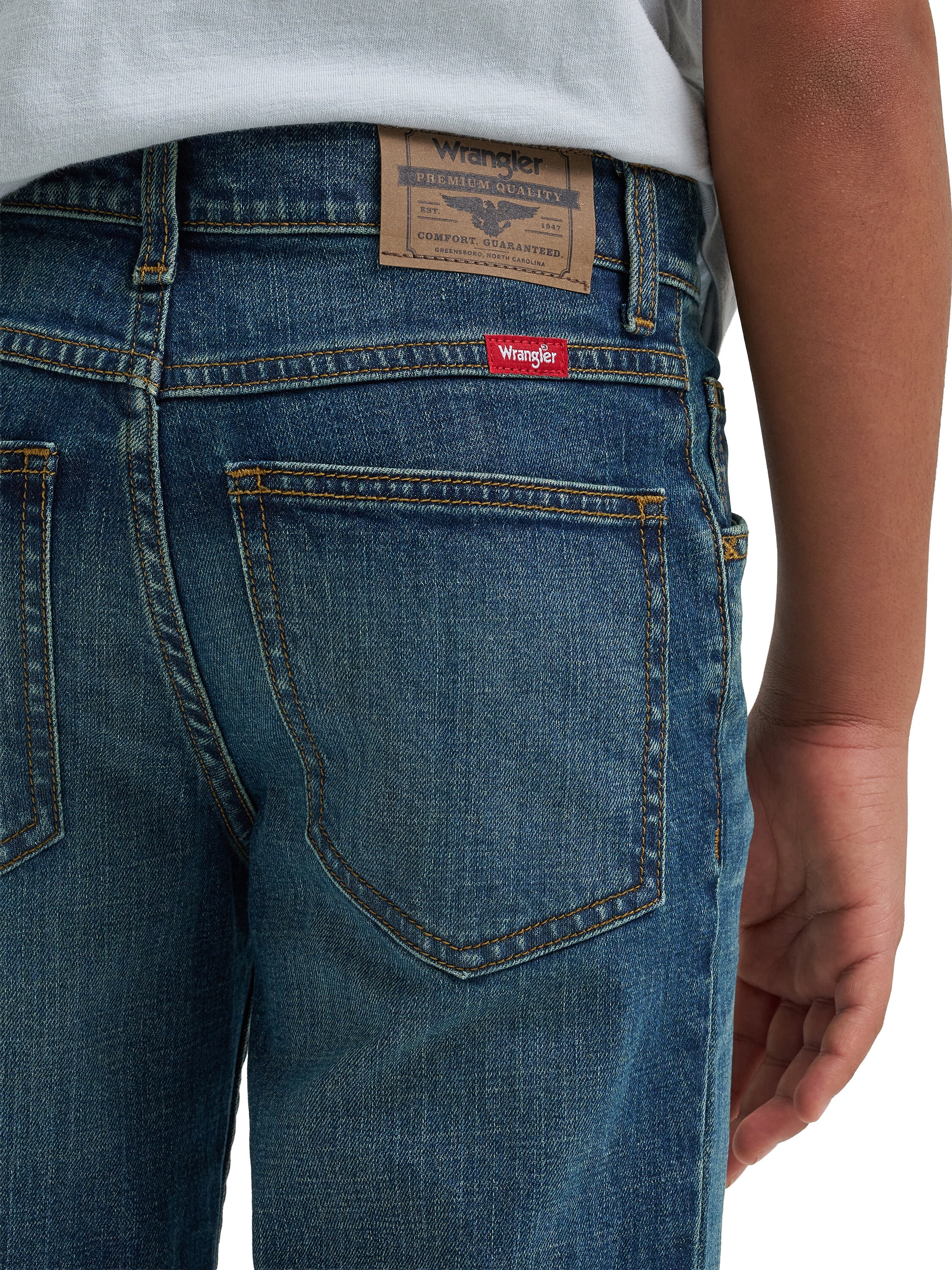 Wrangler Boys Bootcut Denim Jeans, Sizes 4-16 & Husky