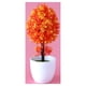thumbnail image 3 of Advancent Árbol de simulación de bonsái artificial, adornos de , jardinera, oficina, jardín Decoración Rojo, 3 of 6