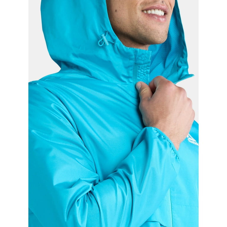 Reebok Men's Windbreaker Jacket with Hood, Full-Zip, Sizes S