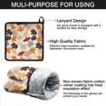 thumbnail image 7 of Autumn Fall Leaves Pattern Kitchen Oven Mitt and Pot Holder Sets 2 Pcs for Baking, Cooking and Grilling, Heat Resistant Up To 392 °F, 7 of 7