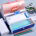 thumbnail image 1 of Pencil Case Password Multifunctional Waterproof and Stain Resistant for Kindergarten Pupils  Stunned, 1 of 8