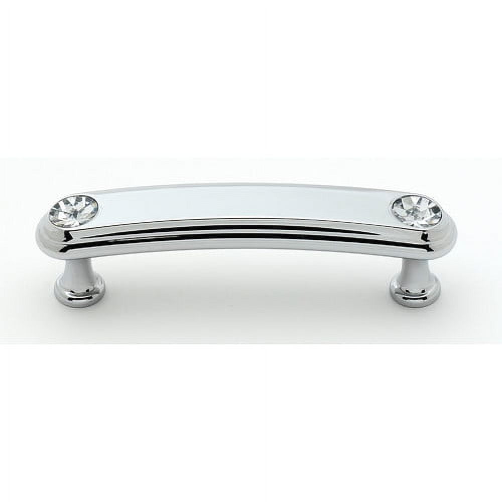 Alno C211-3-PA Swarovski Crystal 3" Cabinet Pull Polished Antique