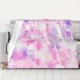 thumbnail image 5 of YFYANG Lightweight Warm Flannel Blanket, Abstract Watercolor Texture Throw Blanket for Bed, Sofa, Travel, Camping, 60"x50", 5 of 7