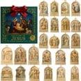 thumbnail image 2 of 2025 The Story of Jesus Advent Calendar 24 Acrylic Religious Ornaments Christian Christmas Countdown Decor for Tree Home Church Faith-Based Gift for Believers, 2 of 3