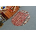 thumbnail image 3 of Turkish Rug, Vintage Rug, Round Rug, 3.4x3.4 ft Small Rug, Oushak Rug, Rugs For Entry, Red Cool Rugs, Small Oriental Rug, 13153, 3 of 10