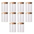 thumbnail image 1 of 10 Uds tapa de madera de bambú tarro de vidrio recipiente hermético botellas de almacenamiento de cocina Sailing, 1 of 5