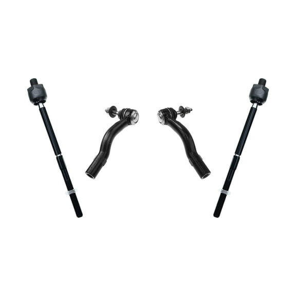 PartsW - 4 Pc Front Outer and Inner Tie Rod Ends Passenger Driver Side Steering Kit
