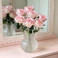 thumbnail image 5 of Dpityserensio 7Pcs Artificial Rose Flowers, Realistic Silk Rose Stems for Wedding Arch Backdrop, Faux Flower Bouquet for Living Room Table Centerpiece Party Decor, 5 of 6
