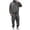 Dark Gray, variant on Xzbqbs Mens Tactical Suits 2 Piece Waffle Workwear Suits for Men Quarter Button Mock Neck Sweatshirts and Cargo Cuffed Pants