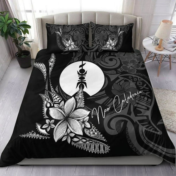 Juego de cama Nueva Caledonia - Estilo Pez con flores de plumeria