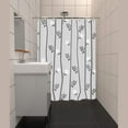 thumbnail image 5 of Stall Shower Curtain 36Wx72HInch, Grey Branch Floral Shower Curtain Set for Bathroom, Water Resistant Polyester Fabric Machine Washable, 5 of 5