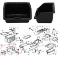 thumbnail image 3 of Caja De Cenicero Trasero Para Coche, Soporte Para Cenicero Trasero Para Coche, Fijación Estable, Resistente Al Desgaste, Plástico 88326 SDG P00 Para Automóvil, 3 of 7