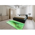 thumbnail image 5 of Ahgly Company Machine Washable Indoor Rectangle Transitional Green Area Rugs, 2' x 4', 5 of 7