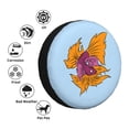 thumbnail image 4 of Waterproof Spare Wheel Cover, Cartoon Goldfish Pattern Adjustable Wheel Cover For Jeep Trailer RV SUV Car, 15 inch, 4 of 8