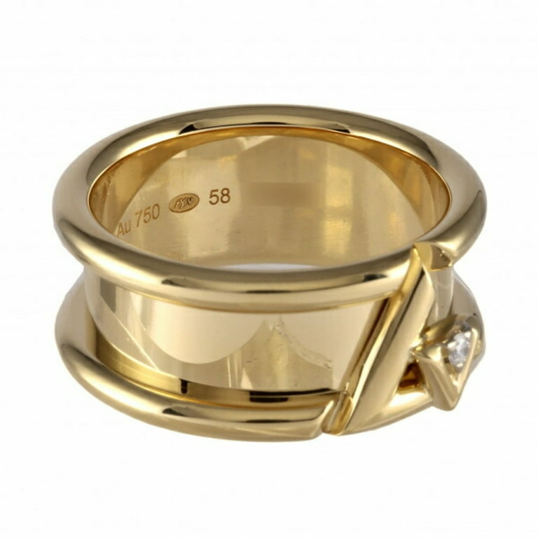 Pre-Owned Louis Vuitton Berg Band - LV Voltwan Ring K18YG Yellow Gold  (Good) 