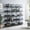 Black, variant on Bellemave 5 Tier Large Open Bookshelf, Home Office Display Shelves with Metal Frame, Vintage Industrial Bookcases with Back Fence, High-quality MDF Board (Black)