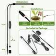 thumbnail image 3 of GHODEC 2Pack Grow Light for Indoor Plants, 6000K Full Spectrum Plant indoor Light for Small Plants, Auto on/off Timing & 5 Dimming, 3 of 7